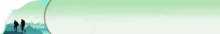 header green hiking