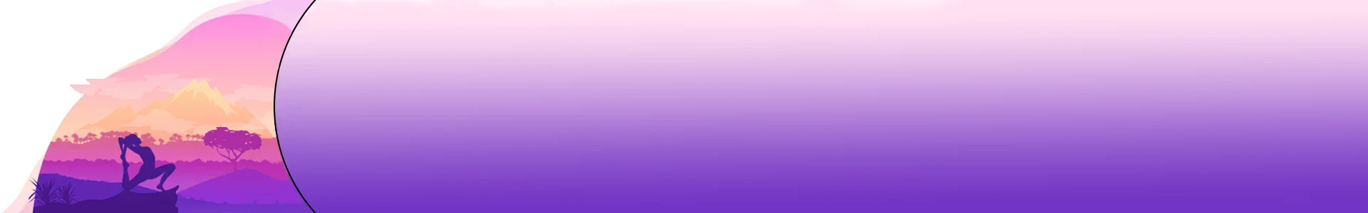 hiking purple yoga